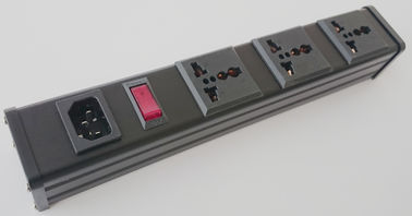 Unidade de distribuição de poder do PDU do armário com a barra do poder do interruptor/tomada do universal 3