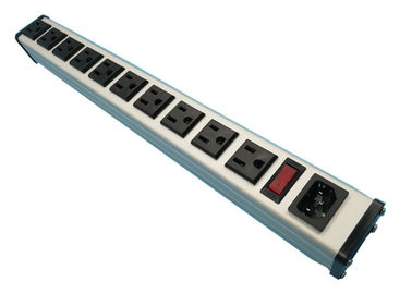 Unidade de distribuição de poder do PDU da montagem em rack de 10 maneiras com a proteção do impulso personalizada