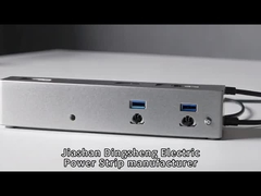 Metal 6 saída protetor de sobretensão banda de alimentação, conector múltipla montável